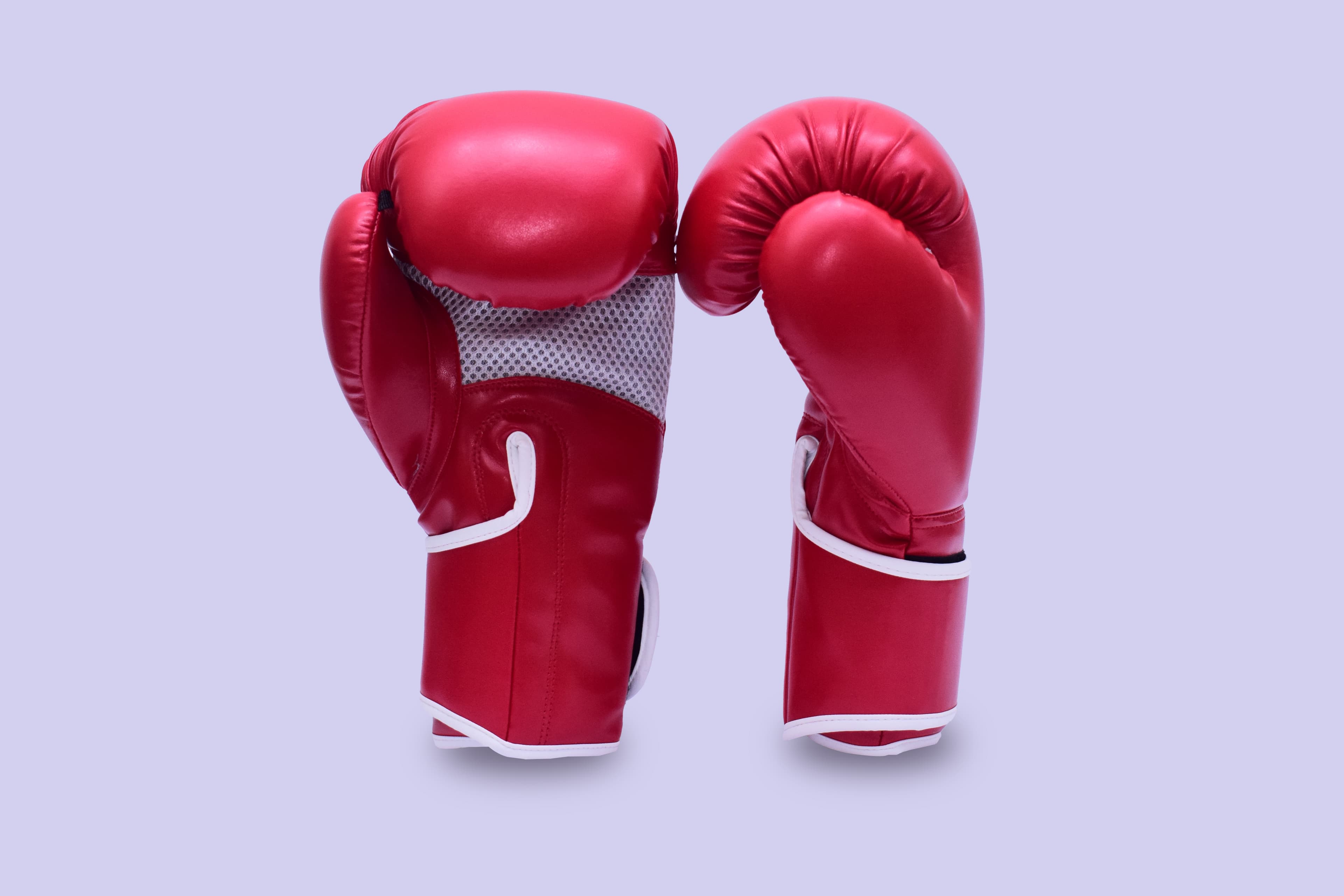 Red Boxing Gloves - Back View
